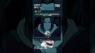 ITACHI AND SASUKE'S COORDINATION ABILITY 👀🥶