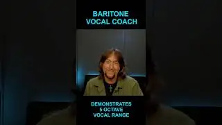 Baritone Vocal Coach Demonstrates 5 Octave Range #shorts