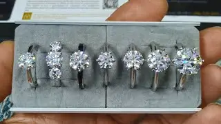Серебряные кольца с муассанитом 2022 1