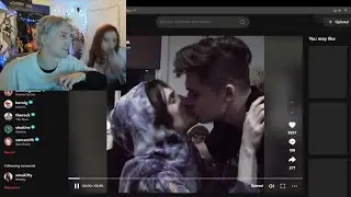xQc clicks on the first link in front of Amouranth