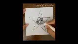 Star illusion art#youtubeshorts #illusion