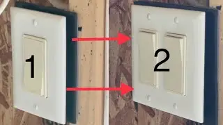 Turning one light switch into two switches for two different lights.