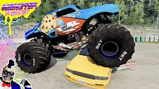 Monster Jam INSANE Freestyle #14 | BeamNG Drive | Grave Digger