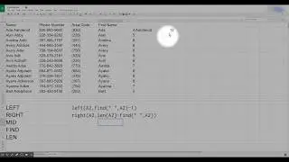 Google Sheets Text Functions With Find and Len