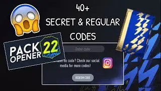 40+ SECRET CODES & REGULAR CODES IN PACK OPENER FOR FUT 22!!