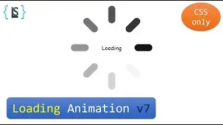 Simple Loader v7 || Loading Animation || HTML + CSS only || Web Experiments