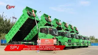 SPV Garbage Tipper Truck Shipping to Africa