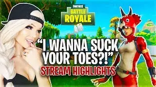 I WANNA SUCK YOUR TOES?! - FORTNITE HIGHLIGHTS