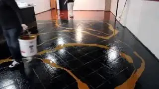 APLICACION DE PORCELANATO LIQUIDO  SOBRE BALDOSA