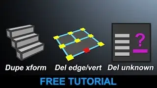 Maya Tricks and Secrets - Part 4 - Duplicate Special, Delete Edges with Verts, Delete Unknown Nodes