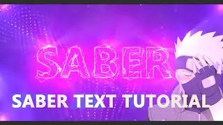 SABER Text Tutorial, After effects (easy and fast)