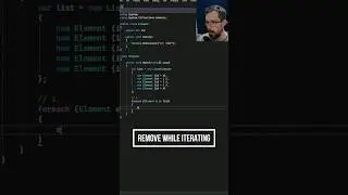 Changing elements while looping isn't allowed?