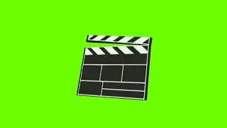 Movie Slate 3D GREEN SCREEN EFFECT{FIM STOCK FX}