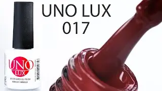 UNO LUX, Гель-лак №017 Madder Red, Мареновый красный