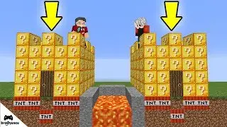TROLL VS MİNECRAFT - ŞANS BLOĞU KALE SAVAŞI