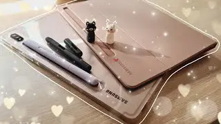 Notes managment part 2 ☘️ Galaxy Tab S7 add-ons | Answering questions + sticker collection 🐈‍⬛