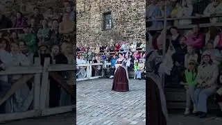 Показ мод 18-го века часть 9🥻  Петровский фестиваль. Выборгский рубеж #выборг #мода #18век