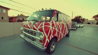 Cruising with a Bel air and Firebird in San Mateo