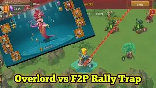 Lords Mobile F2P Rally  Trap Vs  Overlord Guild Lords Mobile Gameplay