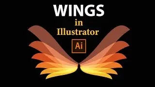 How to make a Wings Logo in Adobe Illustrator | Adobe Illustrator | Wings