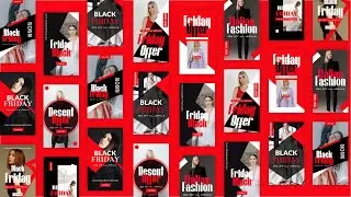 Motion Graphic Animation | After Effects Templates | Black Friday Instagram Story Pack #2