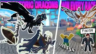ALL OF THE PREHISTORIC WORLD DRAGON IS DONE + How To Win Every Race!(Troll) |Roblox Dragon Adventure