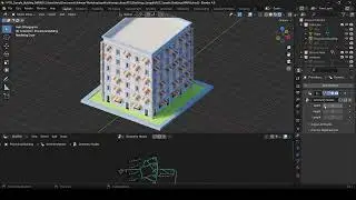 SHOWCASE-Creating a semiprocedural Building with Blender Geometry Nodes Fields (Chong3D Lesson)