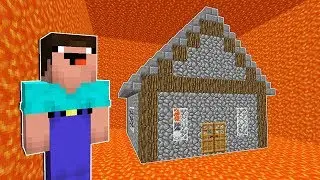 НУБ НАШЕЛ ДОМ ПОД ЛАВОЙ В МАЙНКРАФТ ! НУБИК ПРОТИВ ЛАВОВЫЙ ДОМ И ТРОЛЛИНГ MINECRAFT Мультик
