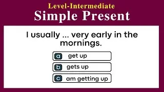 Simple Present quiz |Present Simple quiz | Grammar Test|#1
