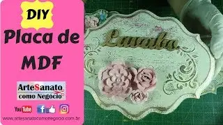 DIY - Placa para Lavabo em MDF