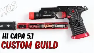 TOKYO MARUI TM HI CAPA 5.1 CUSTOM BUILD PART2 || MOS RED || AIRSOFT REPLICA