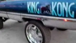 King Kong Cady,Cadillac on 24's lifted to the sky