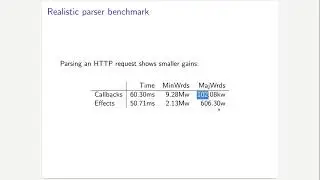 OCaml 2021 - Experiences with Effects