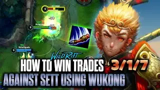 Wukong Wild Rift | How to WIN TRADES AGAINST SETT USING WUKONG