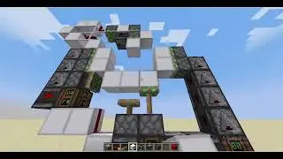 my first 3x3 piston door(credit to Iceface42 for the double piston extender,link in the description)