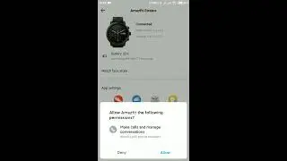 Connect Amazfit app to watch without QR code