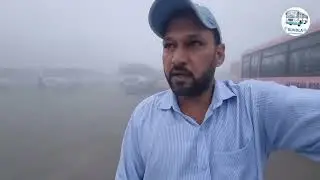 धुंध में careful, driving करे bus को overload मत करो#bitturundla 