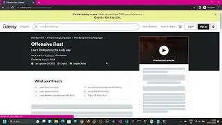 FREE COUPON to my Offensive Rust course on #udemy