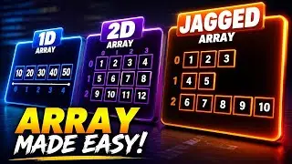 1D vs 2D vs Jagged Arrays | Data Structures Fundamentals