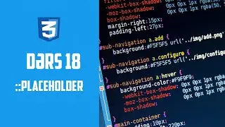 CSS Dərsləri | Pseudo Class ::placeholder
