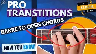How to TRANSITION From Open Chords to Barre Chords