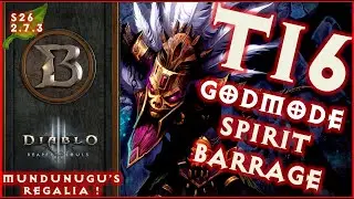 S26 WD T16 / BOUNTIES Spirit Barrage Ultra Speeds Mundunugu's Regalia 2.7.3 Diablo 3