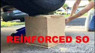 Mechanically Stabilized Earth - Sand Castle Holds Up A Car!