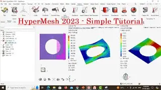 HyperMesh 2023 - Simple Plate With Hole - Tutorial