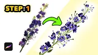 ÇİÇEK ÇİZİMİ Aşama:1  | Flowers bouqeut drawing Step:1  #flowersdrawing #procreate #procreateart