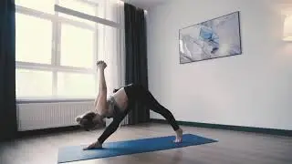 Комплекс из высоких выпадов. Ссылка на полное видео находится в описании.