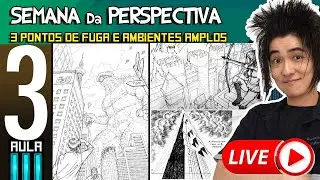 Semana da Perspectiva AULA 3: 3 Pontos de fuga em ambientes amplos | Thiago Spyked ao VIVO