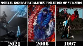 Mortal Kombat Fatalities Evolution of sub zero ( 1997 - 2021 )