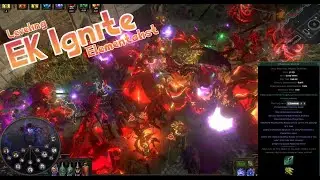 POE 3.19 leveling as if league start Elementalist Ethereal Knives Ignite / Wave of Conviction