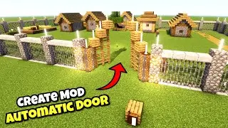 Automatic fence door - Minecraft create mod